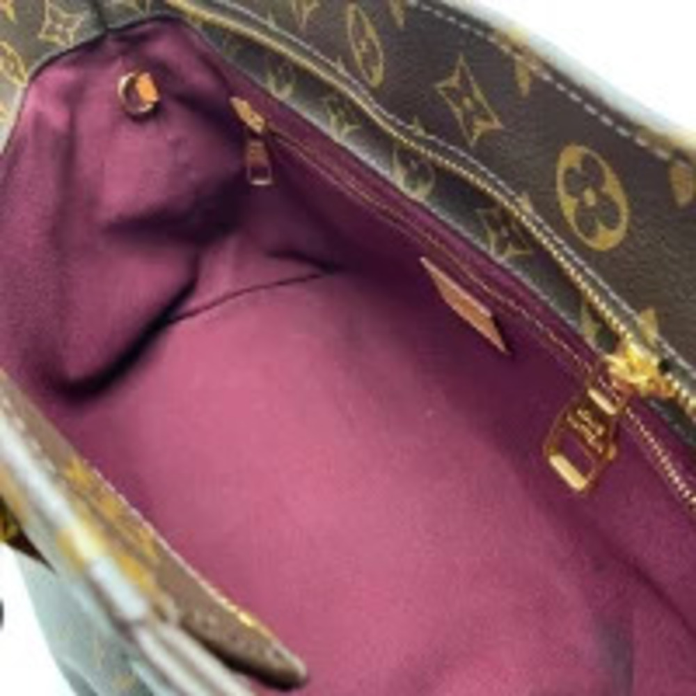 LOUIS VUITTON Raspail Monogram Tote Bag Shoulder Brown Zipper Closure - Picture 10 of 11